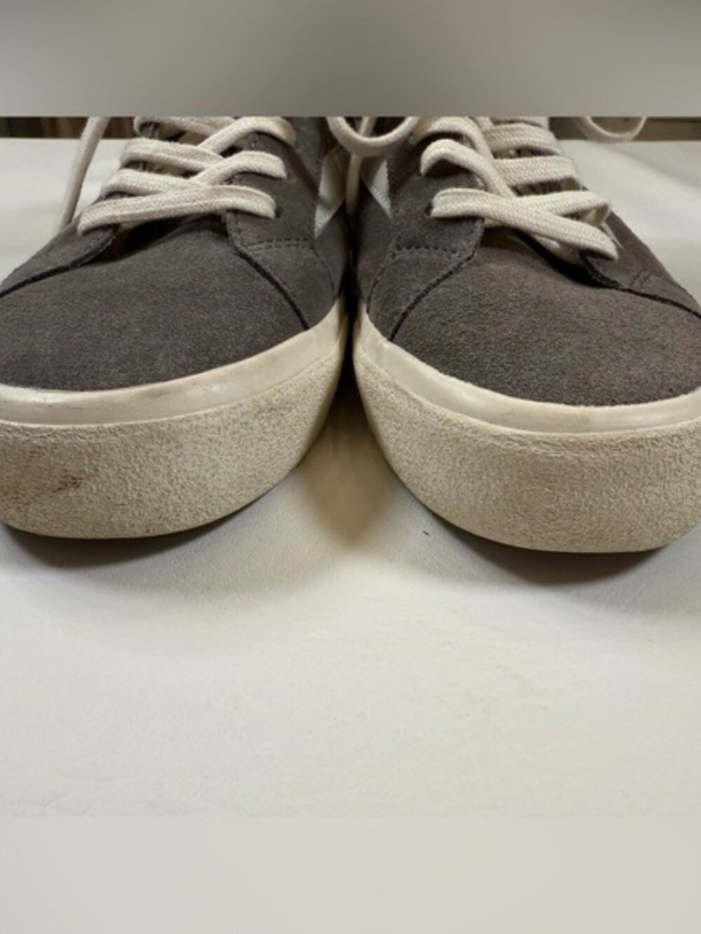 Madewell Cloudlift Grey High Top Sneakers Suede/Faux Shearling Womens 9.5 - Picture 6 of 11